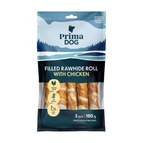 Fyldt tyggerulle med Kylling - 13cm